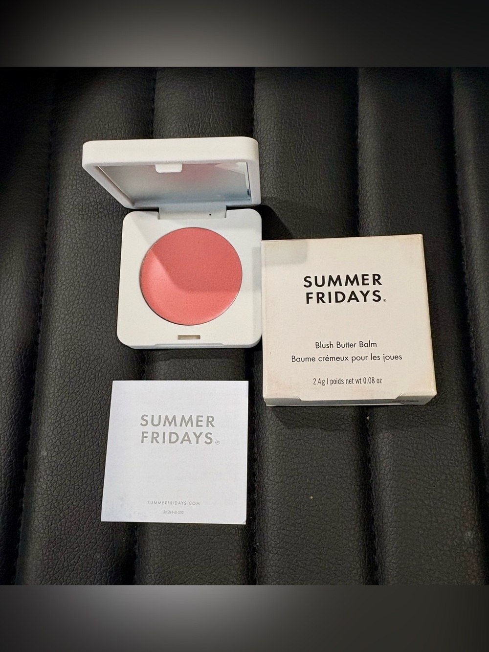 Summer Fridays Blush Butter Balm .08 oz Cream Cheek Makeup Soft Strawberry New